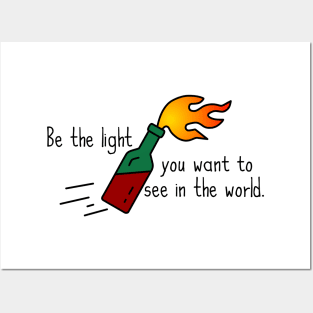 Be The Light Posters and Art